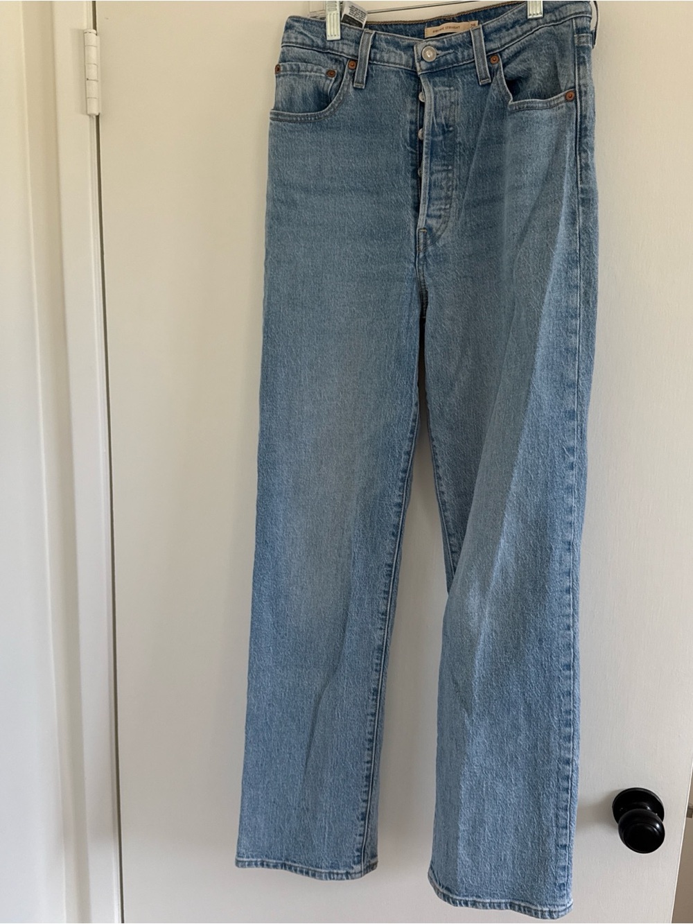 Light Blue women’s Levi’s Straight-Leg Jeans